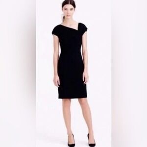 J. Crew Origami Sheeth Navy Dress